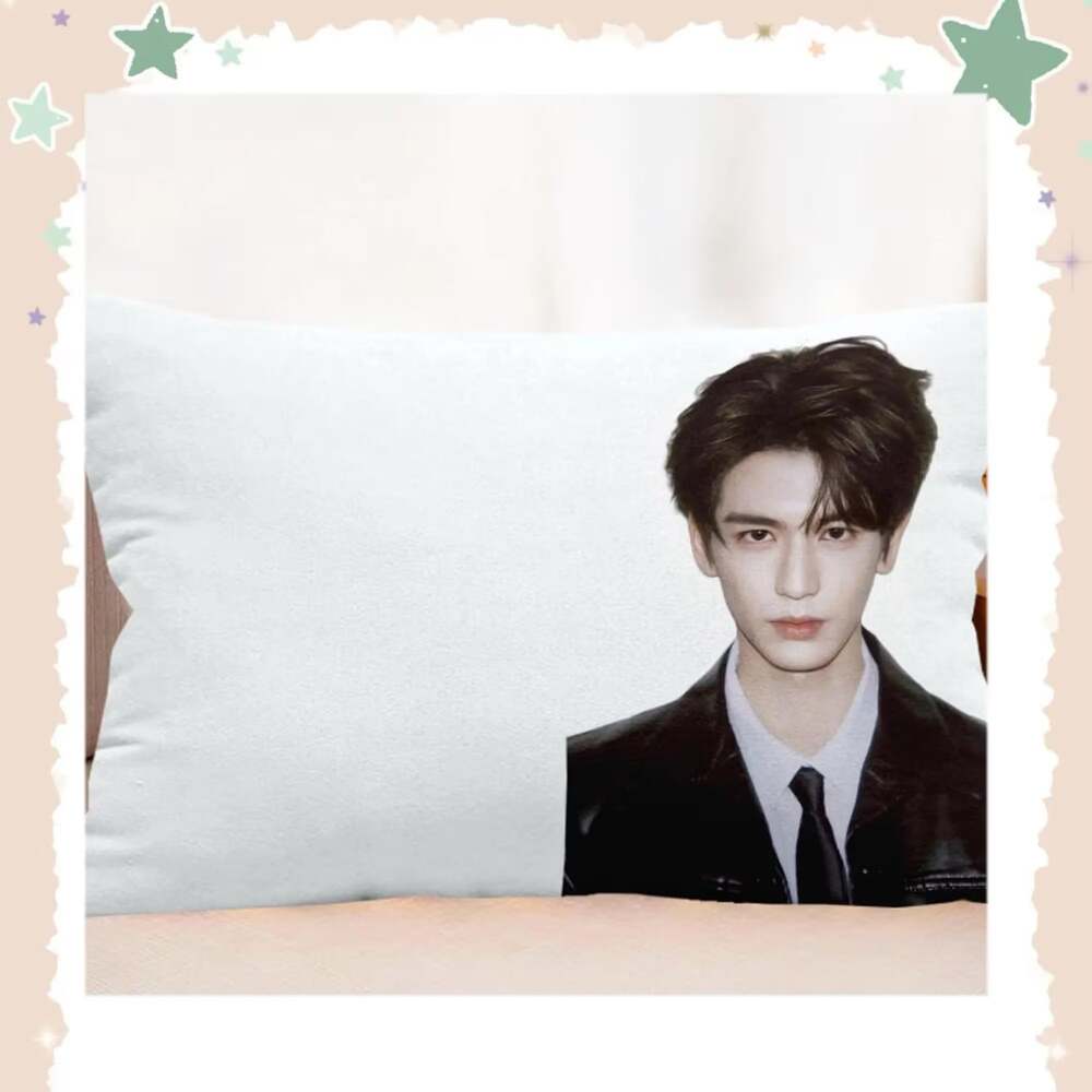 free US shipping Zhang Linghe Pillowcase,Star Photo Pillow Cover, Single Bed Pi